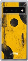 6F hoesje - geschikt voor Google Pixel 6 Pro -  Transparant TPU Case - Black And Yellow #ffffff