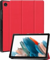 Samsung Tab A8 Hoes Case Hoesje Rood - Samsung Galaxy Tab A8 Hoesje Hard Cover Rood - Samsung Tab A8 Bookcase Hoes Rood