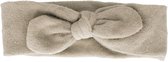 Baby haarband met knoop - dark grey knit | Grijs | Baby