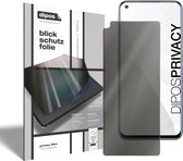 dipos I Blickschutzfolie klar kompatibel mit Oppo Realme Narzo 30 Sichtschutz-Folie Display-Schutzfolie Privacy-Filter (expres kleiner dan het glas omdat het gebogen is)