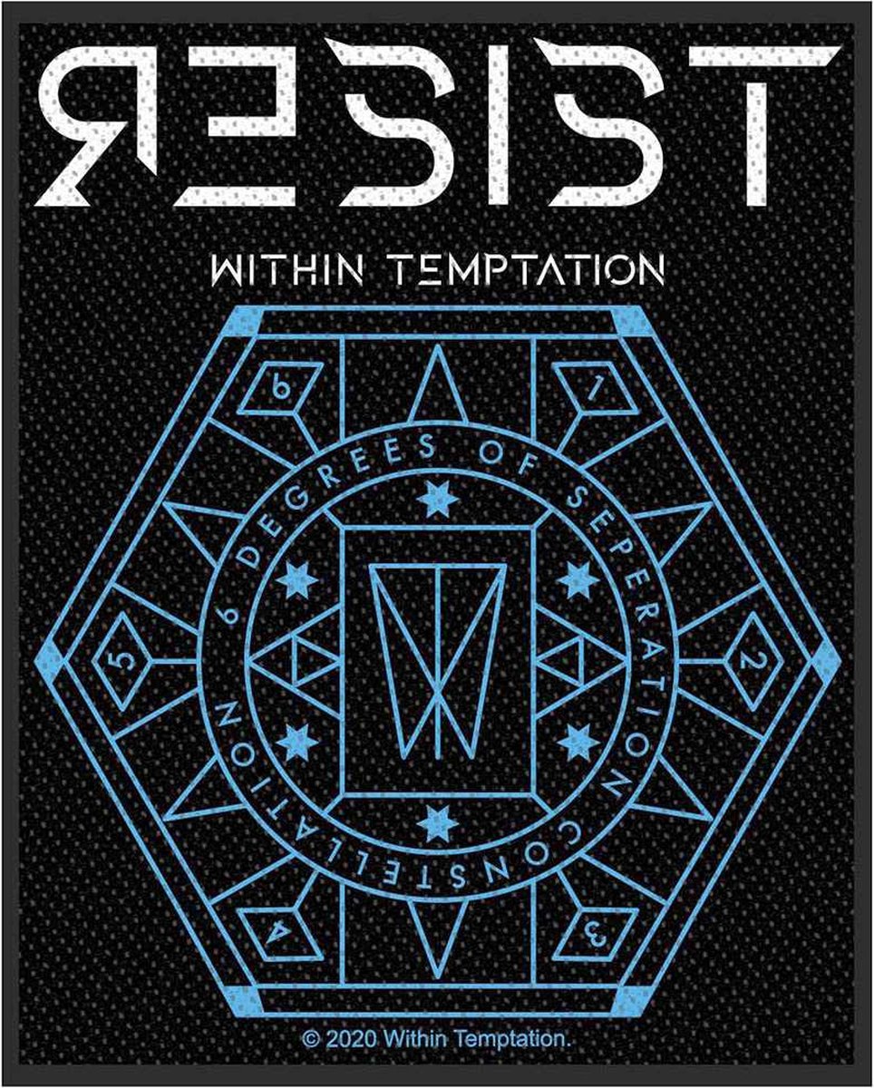 Within Temptation - Resist Hexagon Patch - Multicolours