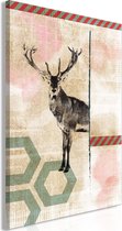 Schilderij - Lost Deer (1 Part) Vertical.