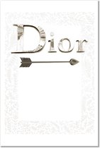 Schilderij - Silver Dior (1 Part) Vertical.