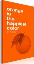 Schilderij - The Happiest Colour (1 Part) Vertical.