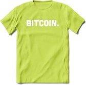 Bitcoin. - Crypto T-Shirt Kleding Cadeau | Dames / Heren / Unisex | Bitcoin / Ethereum shirt | Grappig Verjaardag kado | BTC Tshirt Met Print | - Groen - L