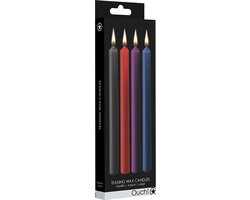Teasing Wax Candles Large - Parafin - 4-pack - Mixed Colors