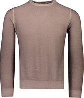 Gran Sasso  Trui Bruin Bruin Aansluitend - Maat M  - Heren - Lente/Zomer Collectie - Lana;Wool