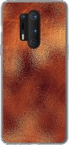 OnePlus 8 Pro - Rouille - Abstrait - Plaque d'acier - Coque de téléphone en Siliconen