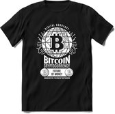 Bitcoin Future - Crypto T-Shirt Kleding Cadeau | Dames / Heren / Unisex | Bitcoin / Ethereum shirt | Grappig Verjaardag kado | Tshirt Met Print | - Zwart - XXL