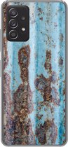 Geschikt voor Samsung Galaxy A33 5G hoesje - Golfplaat - Vintage - Roest print - Siliconen Telefoonhoesje