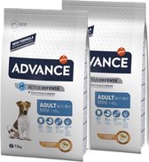 Advance Mini Adult Hondenvoer 2 x 7.5 kg - Incl Gratis Deken