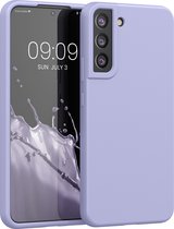 kwmobile telefoonhoesje voor Samsung Galaxy S22 Plus - Hoesje met siliconen coating - Smartphone case in pastel-lavendel