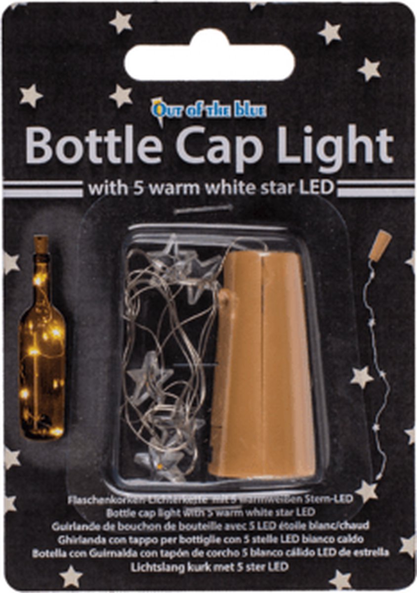 Bouchons de bouteille LED, set de 10, blanc chaud/multicolore