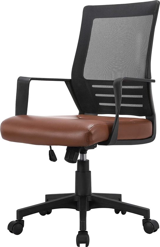 Nout-Mae bureaustoel beige - zwart onderstel - Nolon
