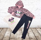 Meisjes joggingpak Magic zebra roze -s&C-122/128-Joggingpakken en huispakken