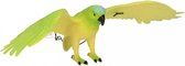Plastic groene papegaai 33 cm