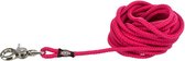 Trixie hondenriem sleeplijn rond met trigger snap haak fuchsia roze (5 MTRX0,6 CM)