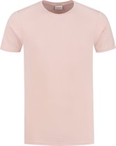 Purewhite -  Heren Slim Fit   T-shirt  - Roze - Maat XXL