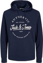 Jack & Jones Jack&Jones Dusty Sweat Hood Navy Blazer BLAUW S