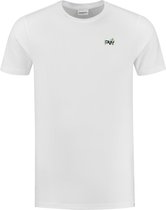 Purewhite -  Heren Slim Fit   T-shirt  - Wit - Maat XL