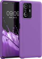 kwmobile telefoonhoesje voor Xiaomi 11T / 11T Pro - Hoesje met siliconen coating - Smartphone case in orchidee lila