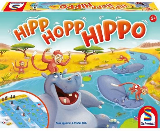 Boek: Hipp Hopp Hippo, geschreven door Schmidt Spiele