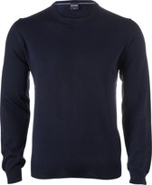 OLYMP - Trui O-Hals Wol Donkerblauw - Maat L - Modern-fit