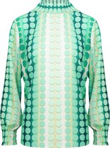 Col Blouse Cirkel Groen