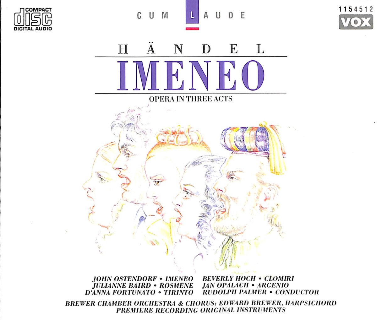 Imeneo - Opera in three acts