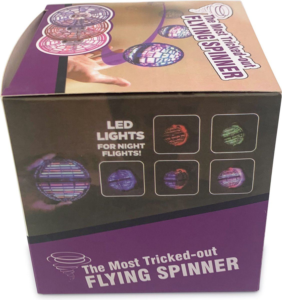 XUBX 2 Stuks Kinderen Vliegende Bal, Flying Orb Ball Toys, LED helikopter, Veilige palmdrone infrarood sensor, Oplaadbare mini-drone, Interactief Huishoudelijk Lichtgevend Speelgoed