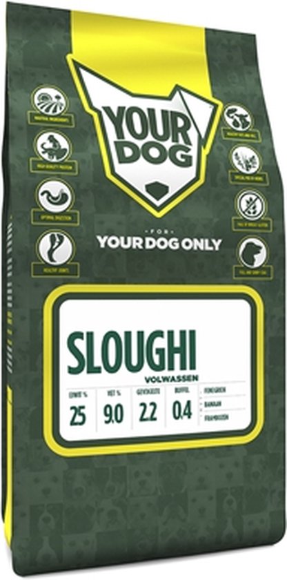 Volwassen 3 kg Yourdog sloughi hondenvoer