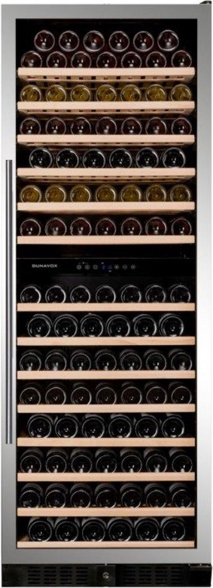 Dunavox Grande-181 Wijnkoelkast DX-181.490SDSK 2 Zones Zilver