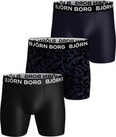 Bjorn Borg - Boxershorts 3-Pack Performance Donkerblauw - M - Body-fit