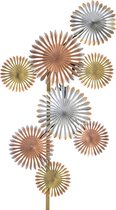 Wanddecoratie - Metal Flowers - Muurdecoratie - Metaal - Bloemen