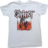 Slipknot Heren Tshirt -S- Self Titled Grijs