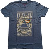 Pink Floyd - Carnegie Hall Poster Dames T-shirt - 2XL - Blauw