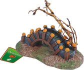 Boon aqua deco ornament polyresin eiland met brug en boom, 13 cm.