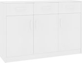 Decoways - Dressoir 110x30x75 cm spaanplaat wit