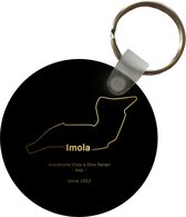 Sleutelhanger - Formule 1 - Imola - Circuit - Plastic - Rond - Uitdeelcadeautjes
