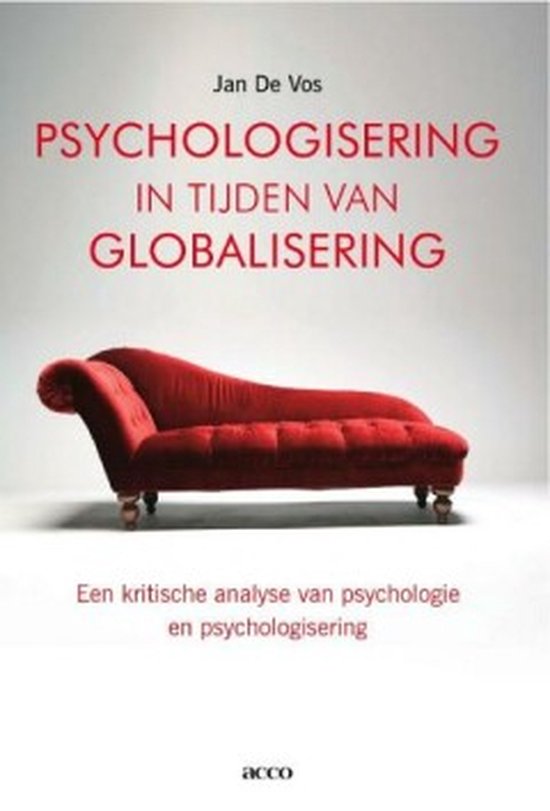 Cover van het boek 'Psychologisering in tijden van globalisering / druk 1'