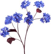 Viv! Home Luxuries Hortensia decoratietak - kunstbloem - blauw paars - 107cm - topkwaliteit