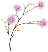 Viv! Home Luxuries Protea - kunstbloem - roze - 111cm - topkwaliteit