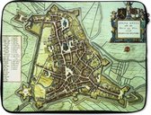 Etui pour ordinateur portable 17 pouces 41x32 cm - Plans de villes historiques - Etui pour Macbook & Laptop Un ancien plan de la ville historique de 's-Hertogenbosch - Etui pour ordinateur portable avec photo