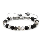 Karma armband 83482 Spiral Full Moon XS (grey crys