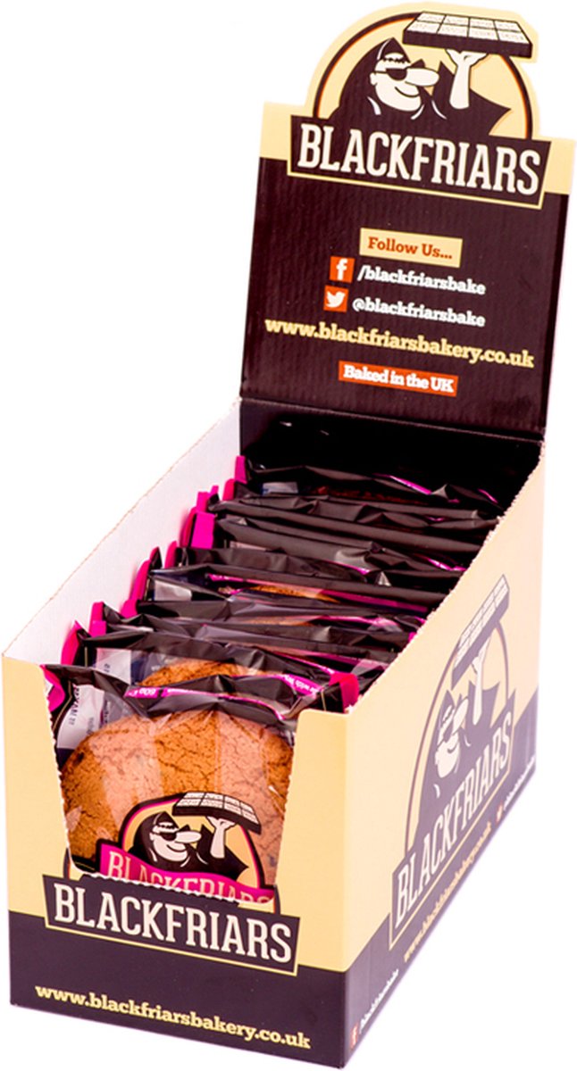 Goedkoopste Cookies 16x 60gr Raspberry & White Choco Chunk