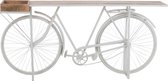 jolipa console / sidetable fiets wit metaal mango hout . Tafel fiets j-line