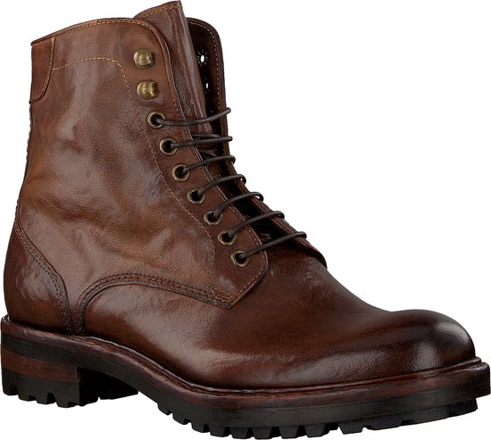 Mazzeltov 9069 Veterboots - Laarzen Met Veters - Heren - Cognac - Maat 43 |  bol.com