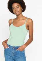 LOLALIZA Tank top - Turquoise - Maat XL