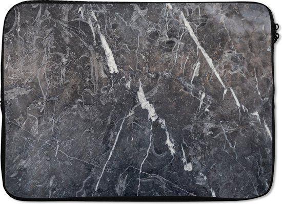 Housse pour ordinateur portable 13 pouces - Marbre - Grijs - Wit - Housse pour ordinateur portable