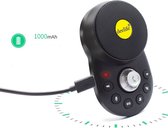 Handsfree Bellen Auto Carkit - Bluetooth 5.0 - Zonneklep bevestiging - USB Oplaadbaar - Draadloos - Oor - Headset - Oortje - Zwart